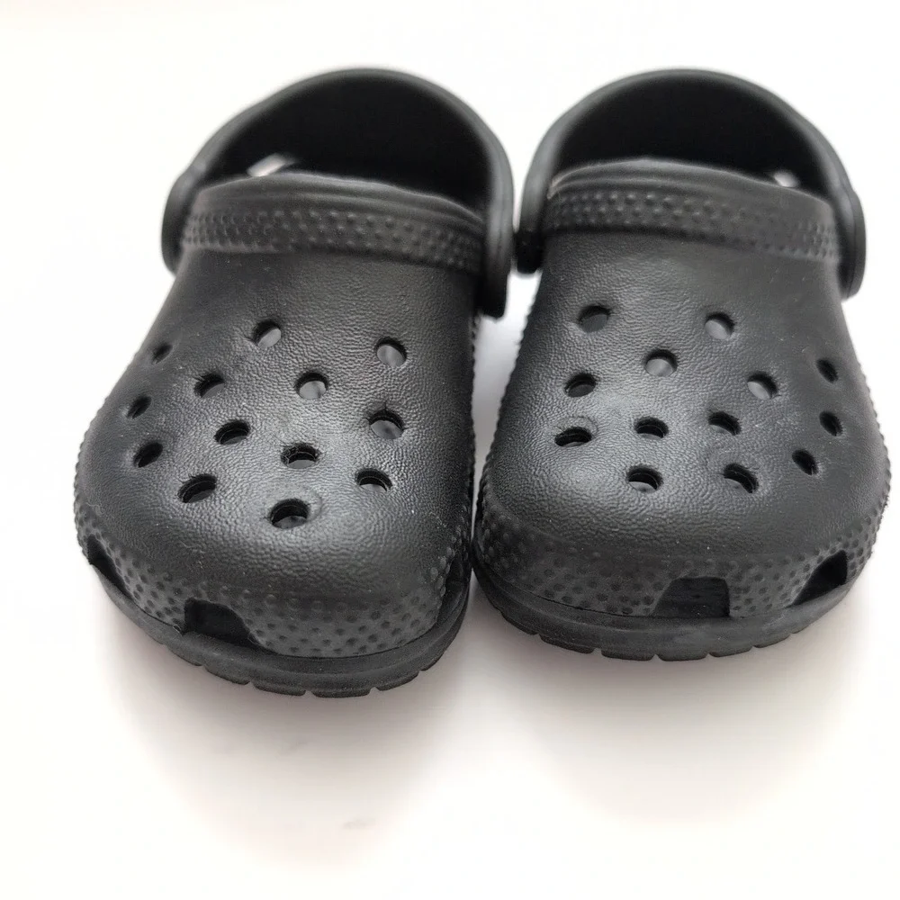 Kids Black Crocs Classic Clog Shoes Size 5 Baby Toddler‎ Littles Water Sandals